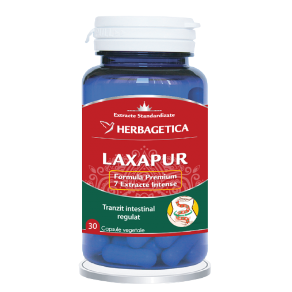 Poza produs LaxaPur, Herbagetica | 30 capsule
