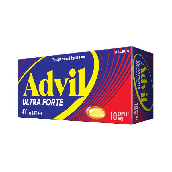 Poza produs Advil Ultra Forte 400 mg, Haleon | 10 capsule