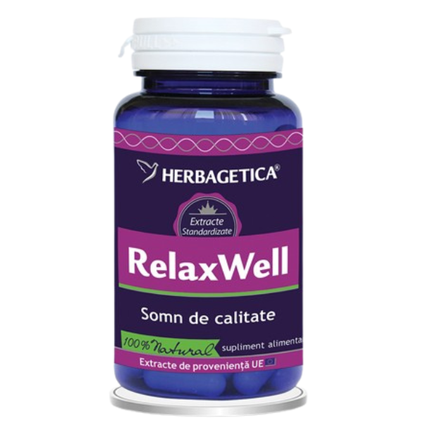 Poza produs Relax Well, Herbagetica | 60 capsule