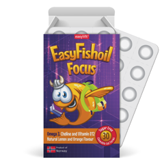 Easy FishOil Focus pentru copii, Ropharma | 30 comprimate masticabile