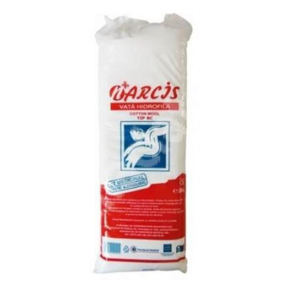 Poza produs Vata bumbac 100% 160 cu snur, Narcis | 160 g