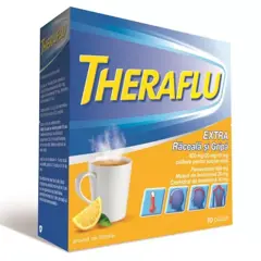 Theraflu Extra raceala si gripa 650 mg/20 mg/10 mg, Haleon | 10 plicuri