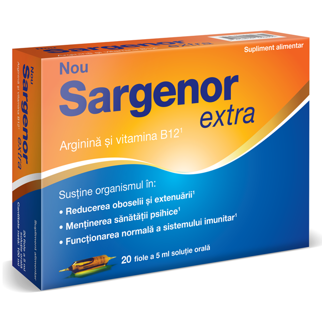 Poza produs Solutie orala Sargenor Extra, 5 ml, Meda Pharma | 20 fiole