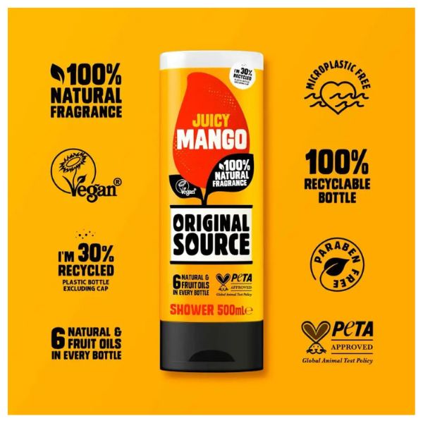Poza produs GEL DE DUS ORIGINAL SOURCE MANGO 500ML