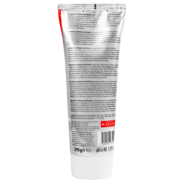 Poza produs Pasta de dinti Dental Jumbo Whitening cu carbune, Rubella | 250 ml