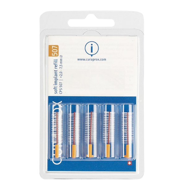 Poza produs Periuta Interdentara CPS 507 Soft Implant, Curaprox | 5 buc