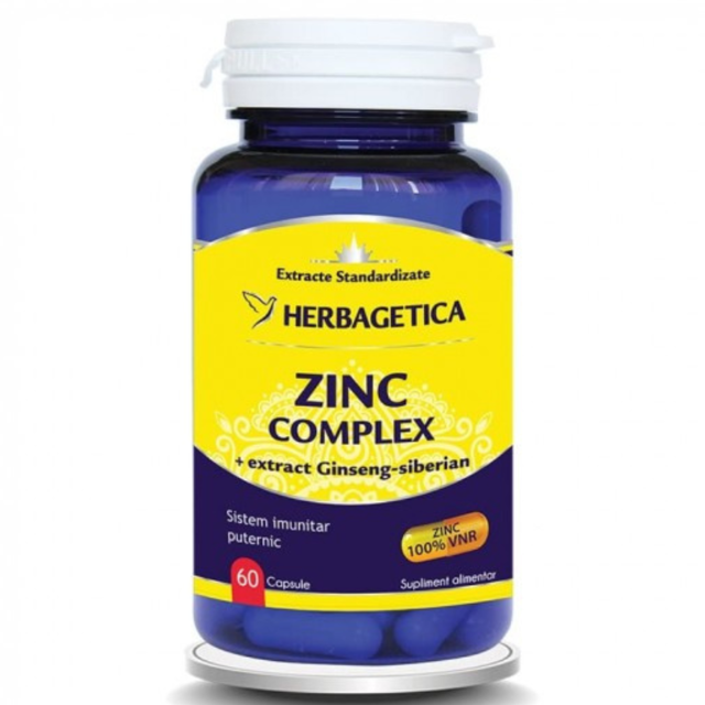 Poza produs Zinc Complex, Herbagetica | 60 capsule