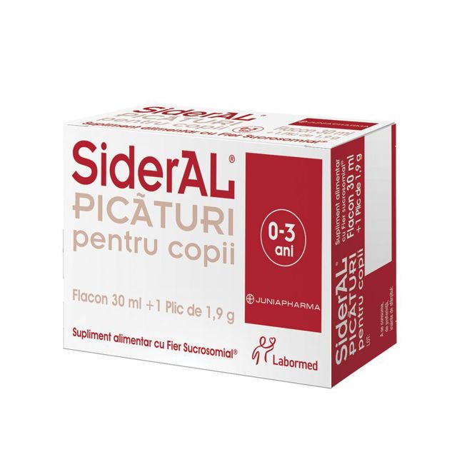 Poza produs Sideral baby picaturi pentru copii, Labormed | 1 flacon, 30 ml + 1 plic