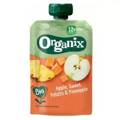Piure ecologic BIO din Mere, Cartof dulce si Ananas 12+ luni, Organix | 100 g