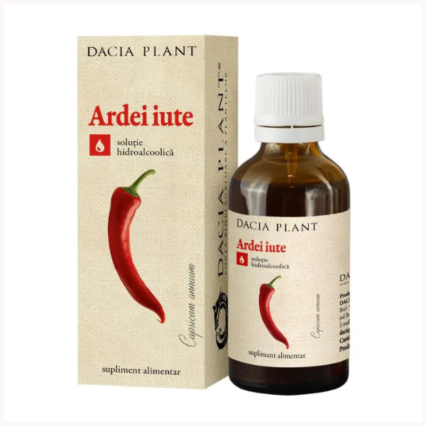 Poza produs Tinctura Ardei iute, Dacia Plant | 50 ml