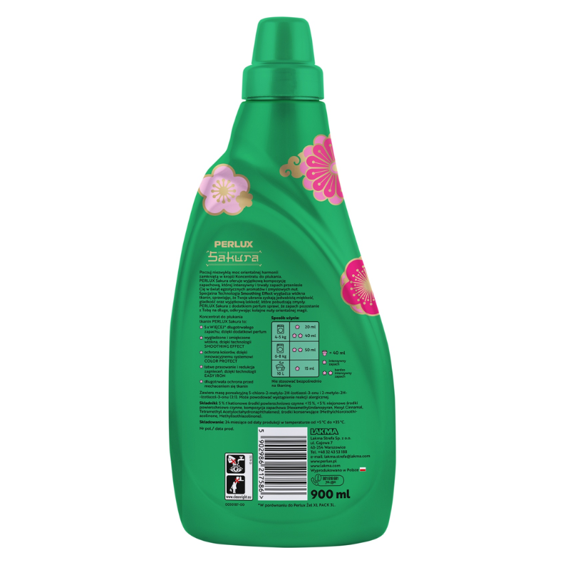 Balsam concentrat de rufe PERLUX Sakura, Lakma | 900 ml — poza produs 3/3