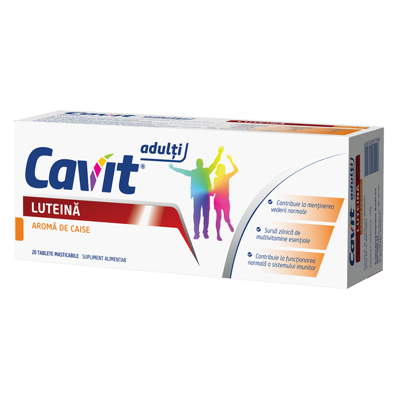 Poza produs Cavit Adulti Luteina, Biofarm | 20 comprimate masticabile