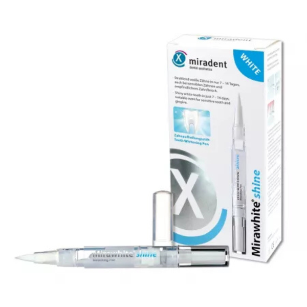 Poza produs Stilou de albit dintii MIRAWHITE SHINE, Miradent | 1.8 ml