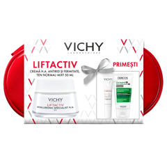 Trusa Liftactiv Hyaluronic Specialist H.A + Capital Soleil SPF 50+ + Dercos anti-matreata, Vichy | 50 ml + 15 ml + 50 ml