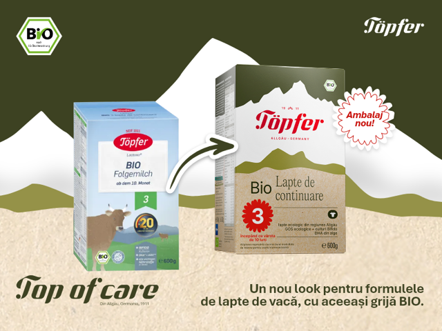 Poza produs Lapte praf Bio 3 de la 10 luni, Topfer | 600g