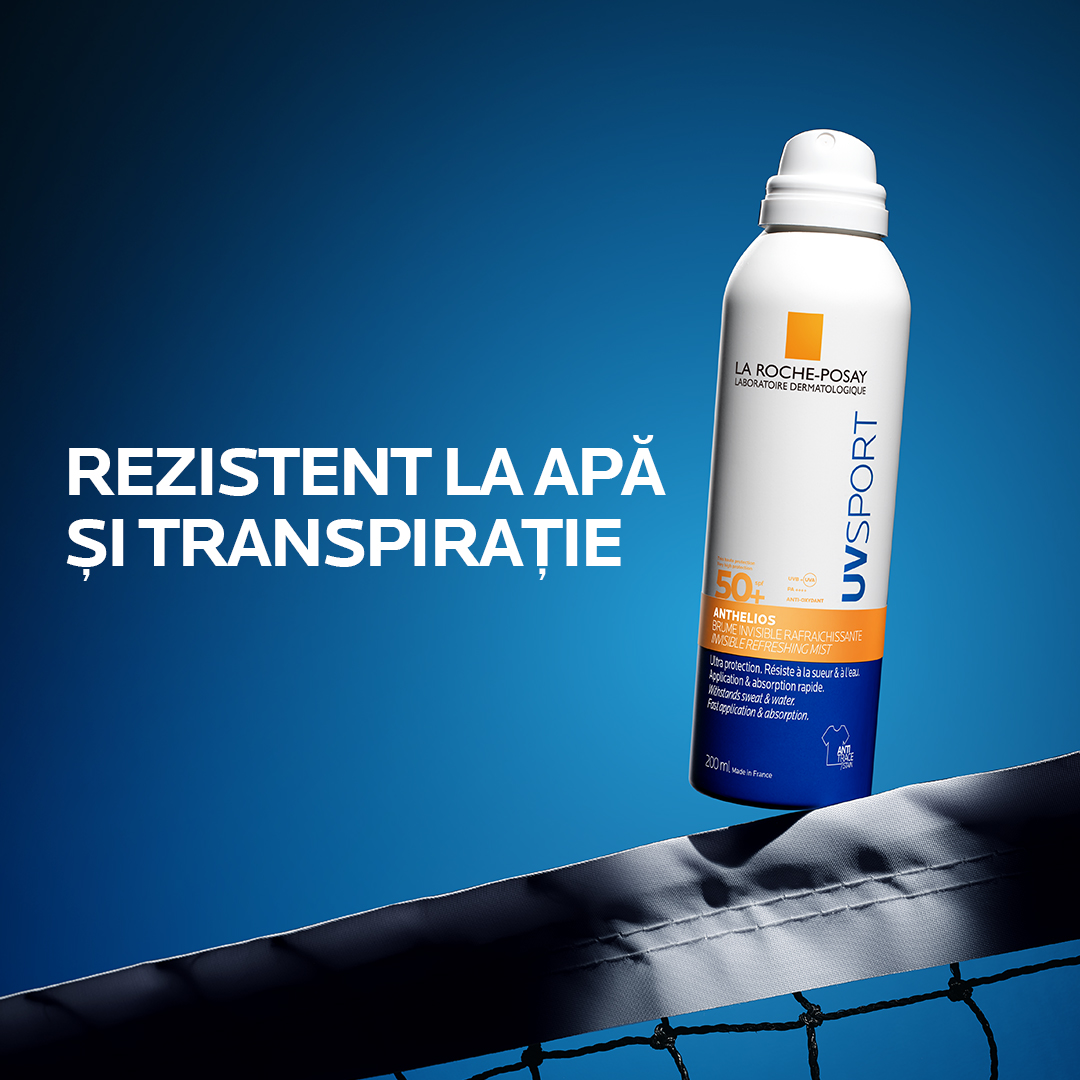 Poza produs Anthelios UVSport spray invizibil de corp SPF 50+, La Roche-Posay| 200 ml