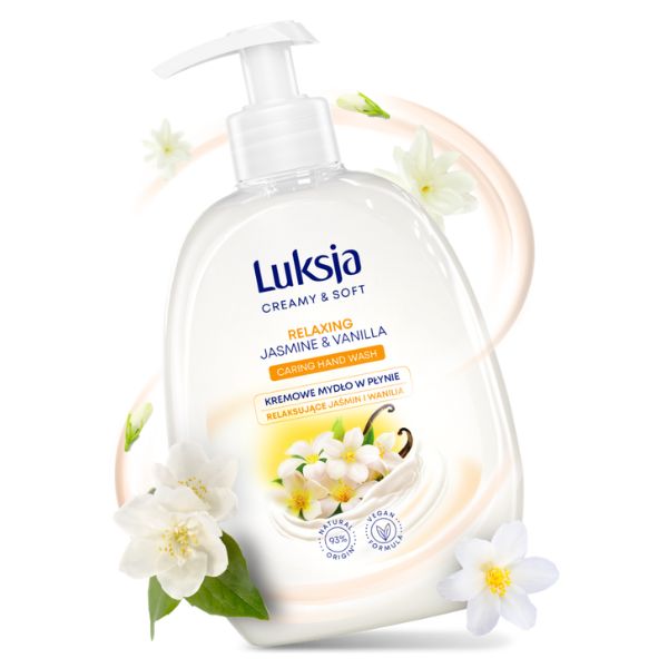 Poza produs Sapun lichid CREAMY & SOFT cu pompita Relaxing, Luksja | 500 ml