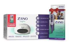 Nebulizator cu compresor pentru copii si adulti Zano Inspire + Termometru, Unicoms