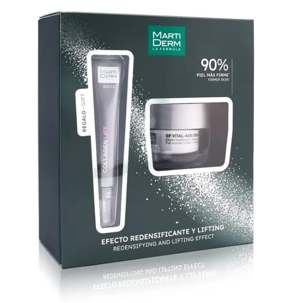 Poza produs Trusa Platinum Crema Vital age piele normala + Gel Colagen Lift Shots Cadou 2025, Martiderm | 1 set