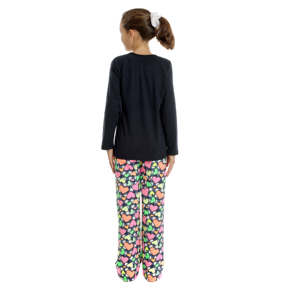 Tinuta fete AI2507 bleumarin/multicolor Hearts, Andana | marimea 32 (5/6 ani) — poza produs 3/3