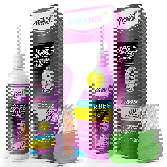 Poza produs Paranix sampon impotriva paduchilor Express, cu piepten inclus, Omega Pharma | 200 ml