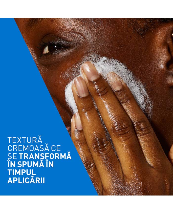 Poza produs Cerave Crema de curatare spumanta si hidratanta ten nomal-uscat | 236 ml