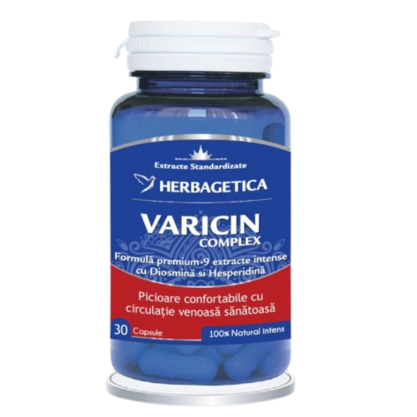 Poza produs Varicin Complex, Herbagetica | 30 capsule