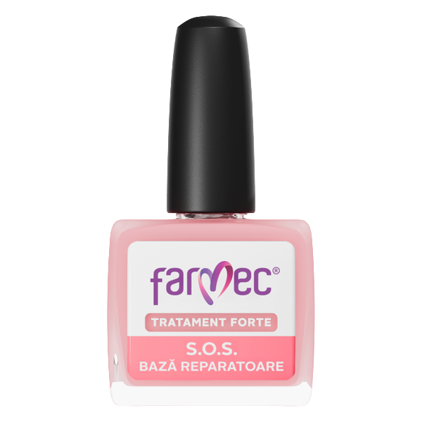 S.O.S Baza Reparatoare cu Hexanal și Lakesis, Farmec Tratament Forte | 11 ml — poza produs 1/2