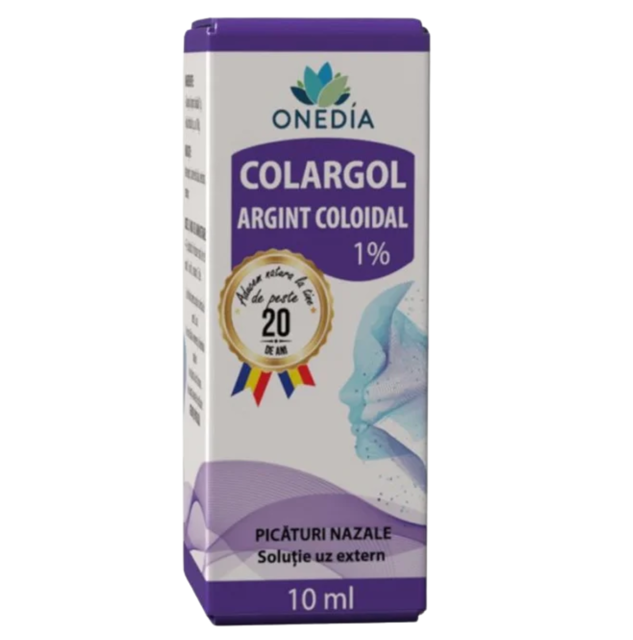 Poza produs Colargol Argint Coloidal 1% solutie, Renans | 10 ml