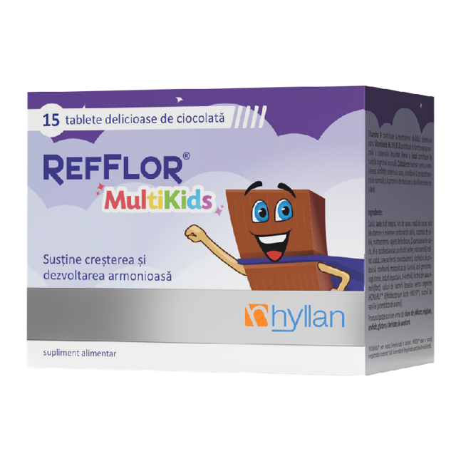 Poza produs Refflor Multikids, Hyllan Pharma | 15 tablete