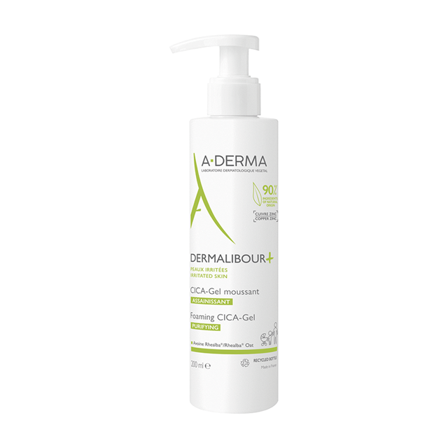 Poza produs Gel spumant anti-iritatii Dermalibour+Cica, A-Derma , Pierre Fabre | 200 ml