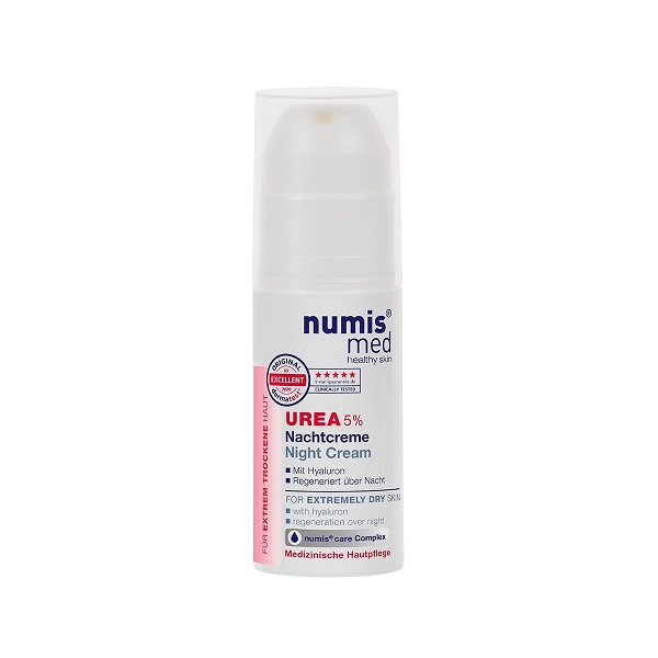 Poza produs Crema de noapte pentru fata cu uree 5% si Hyaluron, Numismed | 50 ml