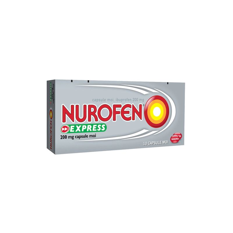 Poza produs Nurofen Express 200 mg | 10 capsule moi