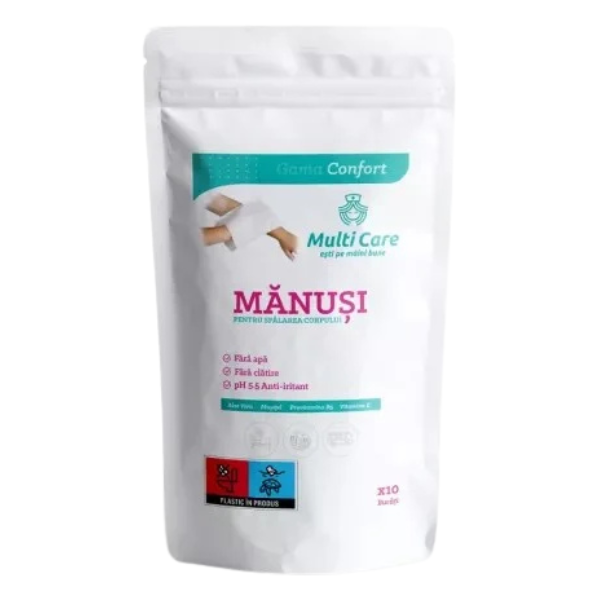 Poza produs Manusi pentru spalarea corpului Confort, Multi Care | 10 bucati