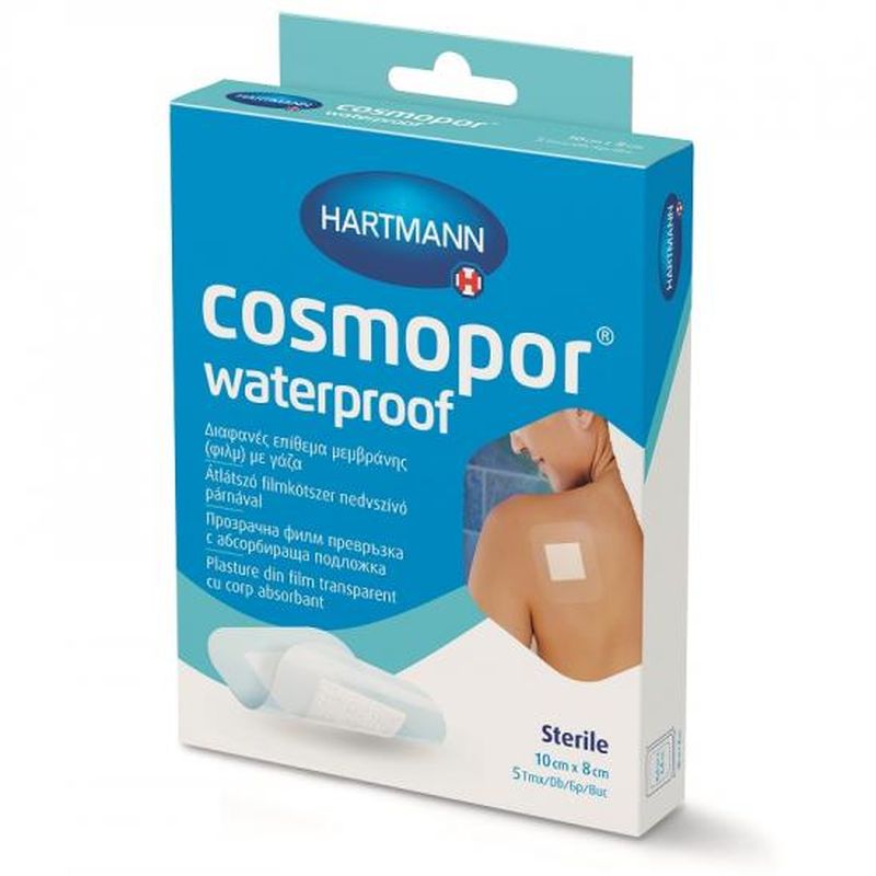 Poza produs Plasture Waterproof Cosmopor 10x8cm | 5 buc