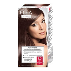 Vopsea de par 5.0 - Saten Deschis, Elea Professional | 123 ml