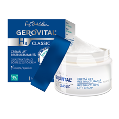 Crema lift hidratanta de noapte H3 Classic, Gerovital , Farmec | 50 ml