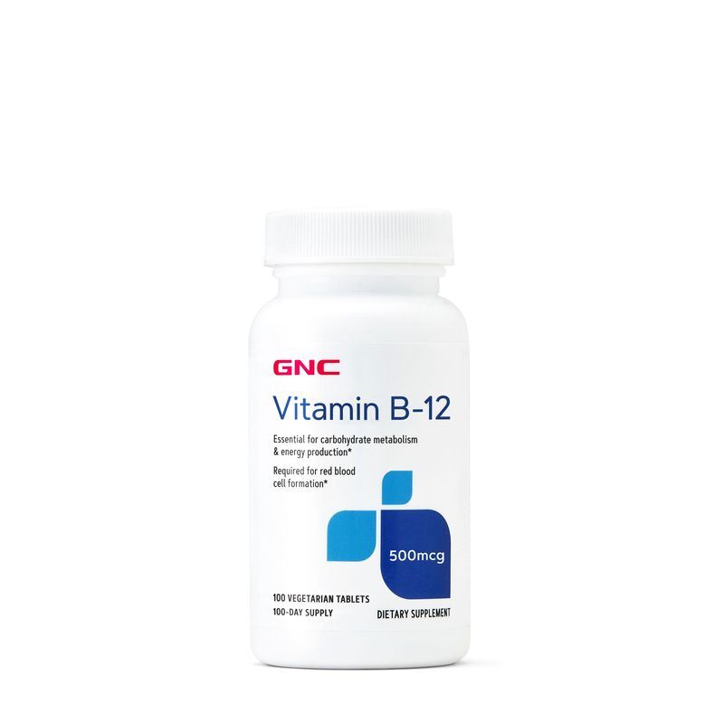 Poza produs GNC Vitamina B 12 500 mcg | 100 tablete