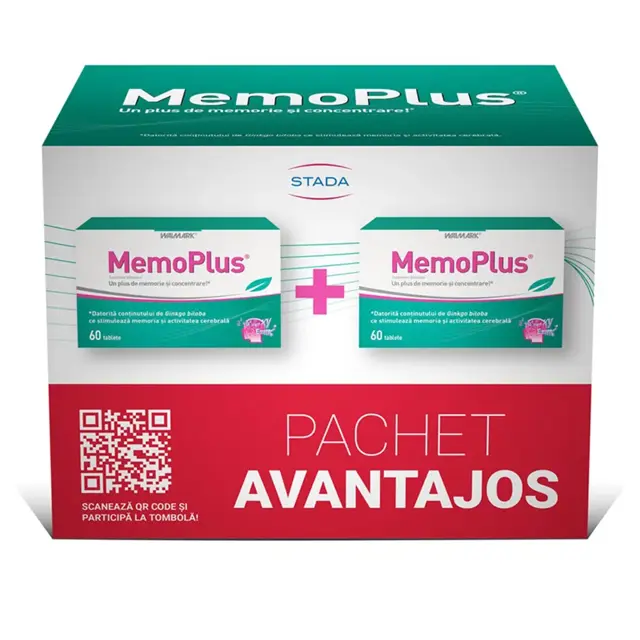 Poza produs Memo Plus, pachet 1+1, Walmark | 60 +60 comprimate
