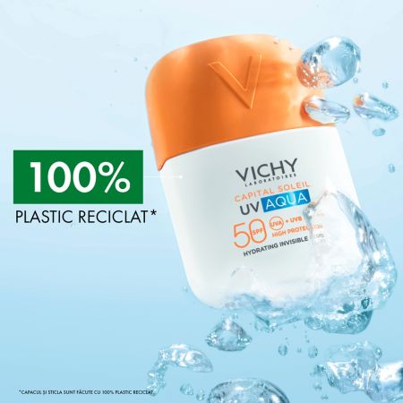 Poza produs Fluid hidratant Invizibil SPF50 Capital Soleil UV AQUA, Vichy | 50 ml