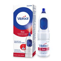 Vibrocil Duo Spray nazal solutie 0,5 mg/ml + 0,6 mg/ml, Haleon | 10 ml 