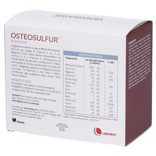 Poza produs Osteosulfur, Uriach| 30 plicuri