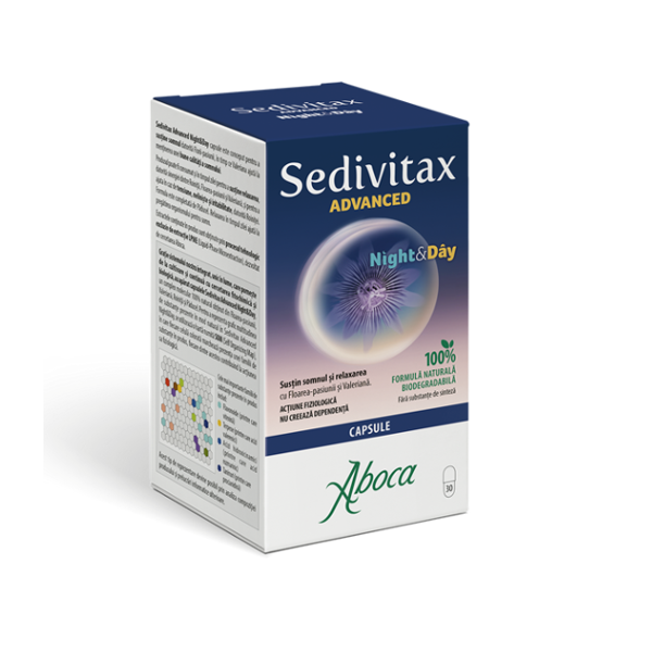 Poza produs Sedivitax Advanced Night&Day, Aboca | 30 capsule