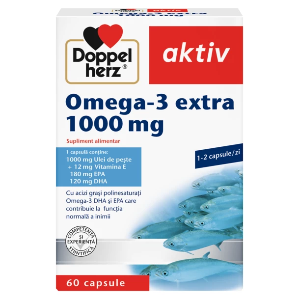 Poza produs Omega 3 Extra 1000 mg, Doppelherz Aktiv | 60 capsule
