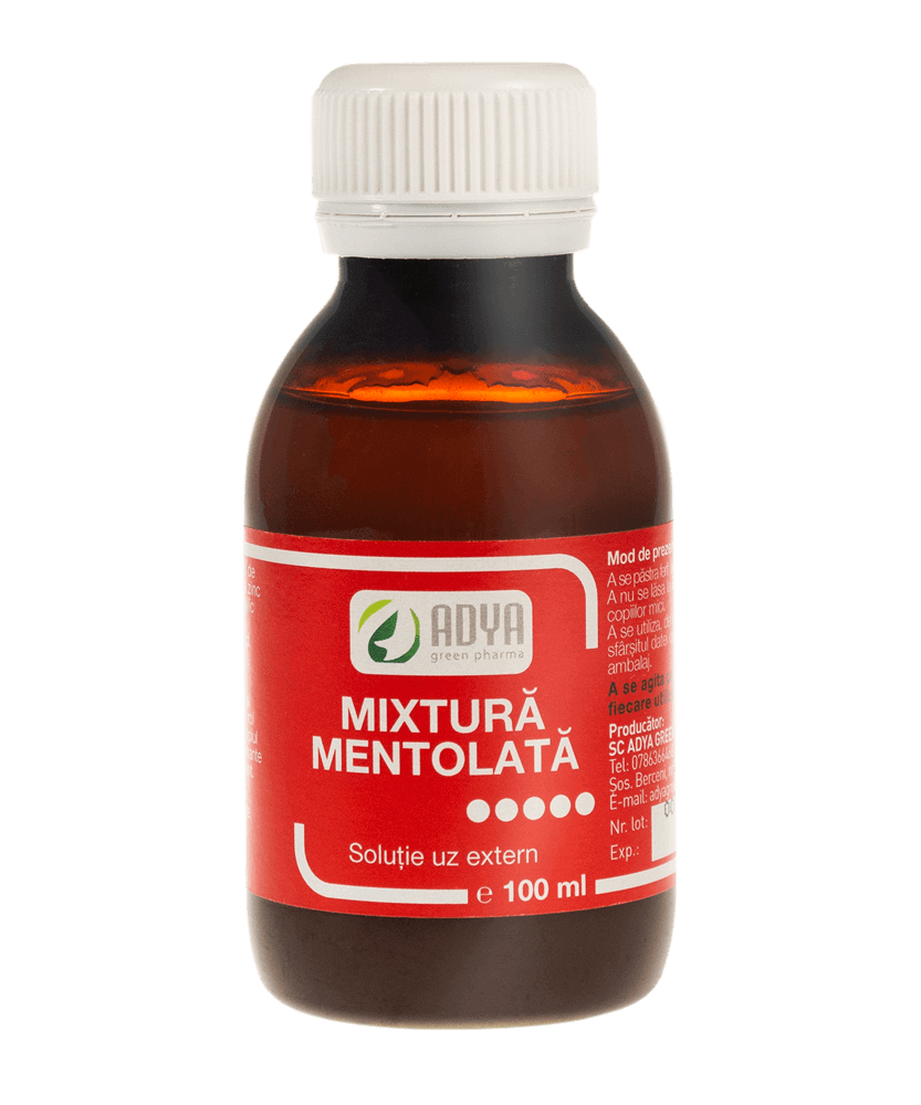 Poza produs Mixtura mentolata, Adya Green Pharma | 100 ml