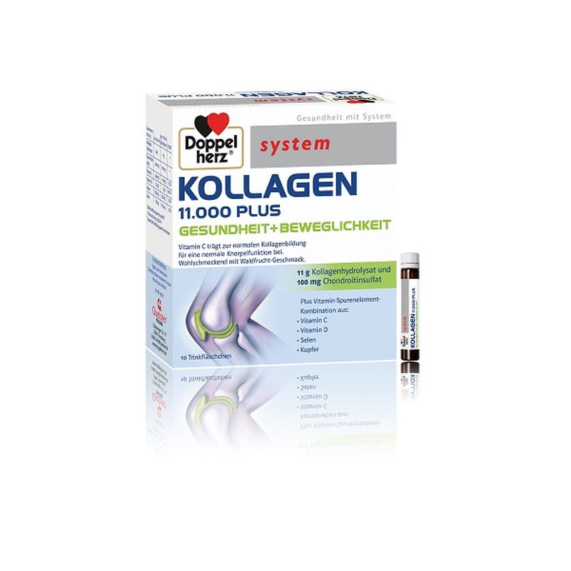 Poza produs System Kollagen Doppelherz 11.000 plus | 10 flacoane