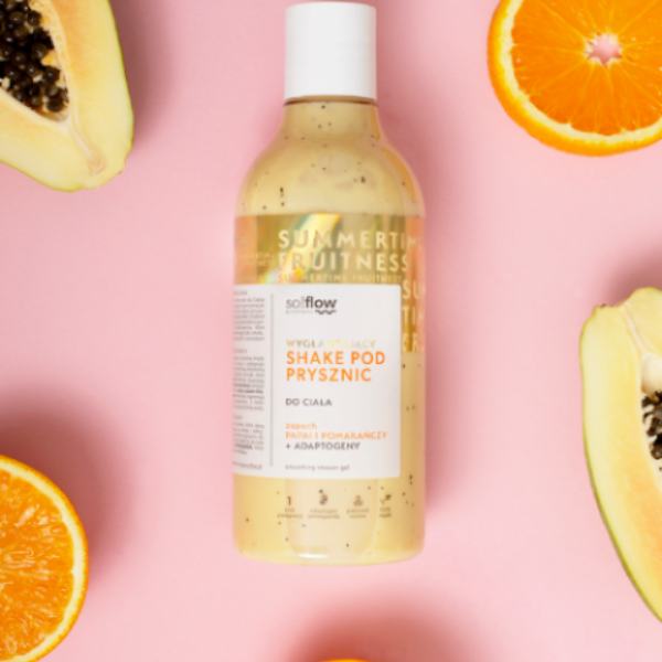 Poza produs Gel de dus So!Flow Shake Papaya si Portocala, Green Pharmacy | 400 ml