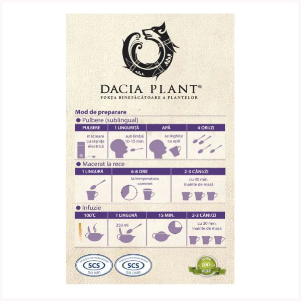 Poza produs Ceai Sunatoare, Dacia Plant | 50 g
