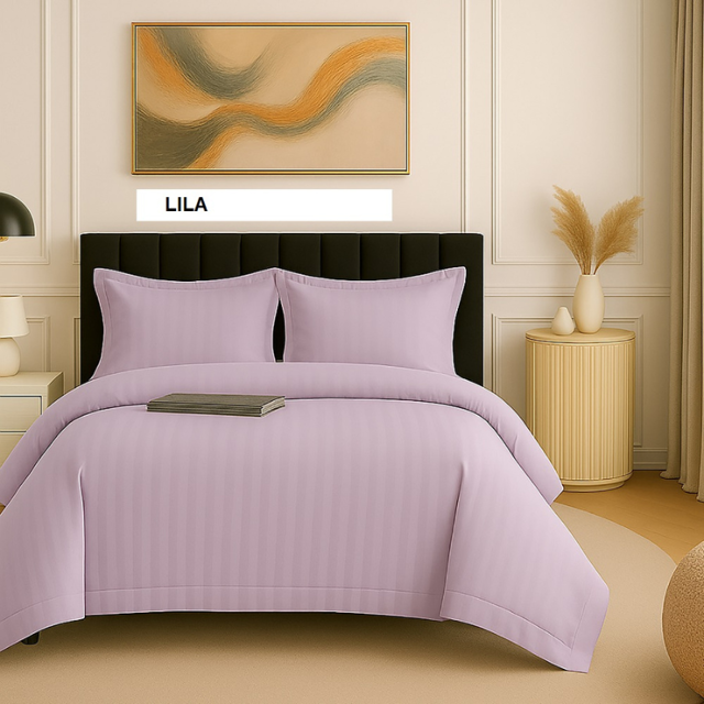 Poza produs Lenjerie de pat DAMASC lila 230x260 cm, Ralex | 1 buc