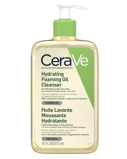 Poza produs Cerave Ulei de curatare spumant si hidratant pentru piele normal-mixta | 473 ml